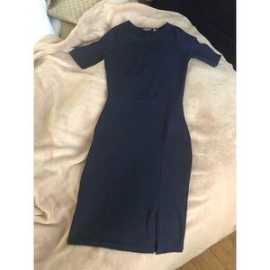Nasty gal navy blue dress